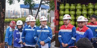 Pastikan Isi gas LPG Sesuai Takaran Mendag Bersama Pertamina Patra Niaga Kunjungi SPBE Di Tanjung Priok PERTAMINA