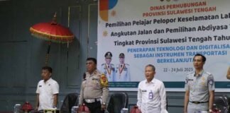 Dishub Prov Sulteng Gelar Pemilihan Pelajar Pelopor Keselamatan Lalu Lintas, Kakanwil Jasa Raharja Sulteng Turut Hadir Jasa Raharja Sulteng Turut Hadir