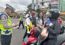 Jasa Raharja bersama Tim Pembina Samsat Salatiga Gelar Operasi Gabungan jasa raharja jateng