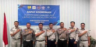 Kolaborasi Antar Stakeholder, Jasa Raharja Sumbawa Inisiasi Upaya Pencegahan Kecelakaan dengan Rapat FKLL jasa raharja NTB