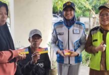 Tingkatkan Kepatuhan, Jasa Raharja NTB Bersama Mitra Gelar Operasi Gabungan di Lombok Barat jasa raharja NTB