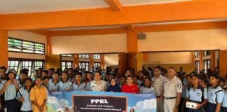 Jasa Raharja Ende Gelar Program PPKL di SMK Yos Sudarso, Tanamkan Budaya Keselamatan Lalu Lintas Sejak Dini jasa raharja NTT