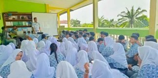 Jasa Raharja Bersama Kepolisian Gelar Safety Campaign di SMA Bina Taruna Medan Marelan jasa raharja sumut