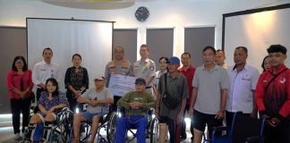 Jasa Raharja Bali Serahkan 4 Kursi Roda dan 2 Kaki Palsu bagi Penyandang Disabilitas Korban Kecelakaan Lalu Lintas jasa raharja bali