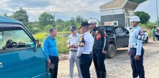 Cek Kelayakan Kendaraan, Jasa Raharja Kalsel Hadiri Operasi Gabungan Angkutan Barang dengan Dishub Kota Banjarbaru dengan Dishub Kota Banjarbaru