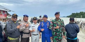 PT. Jasa Raharja Cabang Singkawang Bersama Stakeholder Laksanakan Pengawasan dan Pengamanan di Dermaga Teluk Suak di Dermaga Teluk Suak