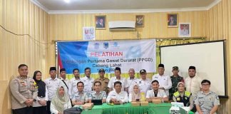 Upaya Turunkan Fatalitas Korban Kecelakaan Jasa Raharja gelar Pelatihan PPGD di Kantor Camat Tugu Mulyo di Kantor Camat Tugu Mulyo