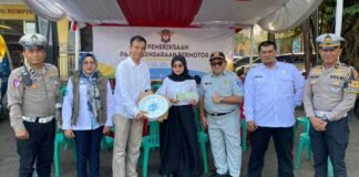 Kepala Jasa Raharja Cabang Sukabumi Hadiri Giat Operasi Gabungan di Kecamatan Cisaat di Kecamatan Cisaat