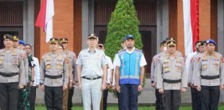 Jasa Raharja Bali Hadiri Apel Gelar Pasukan Operasi Patuh Agung 2025 di Polda Bali di Polda Bali