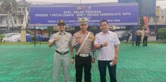 Kepala PT Jasa Raharja Cabang Tasikmalaya Hadiri Apel Gelar Pasukan Operasi Patuh Lodaya 2025 di Polres Kota Tasikmalaya di Polres Kota Tasikmalaya