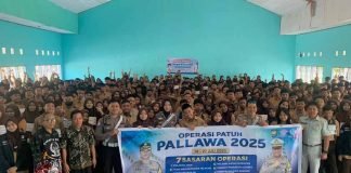 Jasa Raharja Palopo Bersama Polres Palopo Laksanakan Sosialisasi Berlalu Lintas dan Peran Jasa Raharja di SMA Negeri 3 Palopo di SMA Negeri 3 Palopo