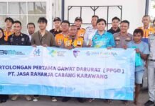 Jasa Raharja Karawang Gelar Pelatihan Pertolongan Pertama Gawat Darurat (PPGD) di UPPKB Balonggandu di UPPKB Balonggandu