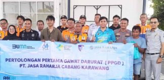 Jasa Raharja Karawang Gelar Pelatihan Pertolongan Pertama Gawat Darurat (PPGD) di UPPKB Balonggandu di UPPKB Balonggandu