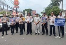 PT Jasa Raharja Turut Berpartisipasi Aktif Dalam Giat Operasi Keselamatan Maung 2025 di Wilayah Kota Serang di Wilayah Kota Serang