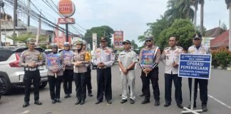 PT Jasa Raharja Turut Berpartisipasi Aktif Dalam Giat Operasi Keselamatan Maung 2025 di Wilayah Kota Serang di Wilayah Kota Serang
