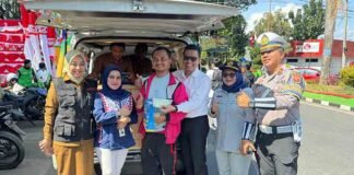 Jasa Raharja Tasikmalaya Sambut Bupati Garut dalam Kunjungan Operasi Pemeriksaan Pajak Kendaraan Bermotor di Simpang Lima Tarogong jasa raharja jabar