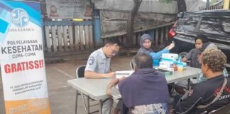 Jasa Raharja Karawang Gelar Layanan Kesehatan Gratis Di Terminal Tanjungpura Untuk Dukung Keselamatan Lalu Lintas jasa raharja jabar