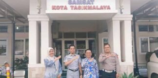 Kepala PT Jasa Raharja Cabang Tasikmalaya Sambangi Samsat Kota Tasikmalaya dalam Rangka Monitoring Program Pemutihan Tahun 2025 jasa raharja jabar