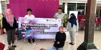 Jasa Raharja Klaten Gelar Sosialisasi Pertolongan Pertama Gawat Darurat (PPGD) dan Perangkat Desa Peduli Lalu Lintas (PDPL) di Desa Tlogo Kecamatan Prambanan jasa raharja jateng