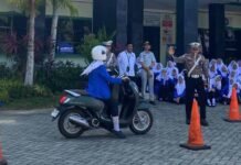 Jasa Raharja Kalsel Hadiri Apel Bersama dan Gelar Safety Riding di MAN Insan Cendekia Tanah Laut jasa raharja kalsel