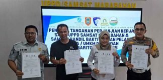 Tim Pembina Samsat Marabahan Gandeng Dealer Aran Motor dalam Kerja Sama Merchant Guna Apresiasi Wajib PKB jasa raharja kalsel