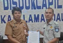 Jasa Raharja dan Dukcapil Lamandau Teken Komitmen Kepatuhan Pajak dan Keselamatan Berkendara jasa raharja kalteng