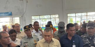 Menteri Perhubungan RI Tinjau Langsung Penanganan Korban KM Barcelona V A di Manado jasa raharja sulut