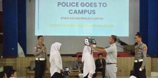 Jasa Raharja dan Ditlantas Polda Sulsel Edukasi Keselamatan Lalu Lintas di Poltekkes Makassar jasa raharja sulsel