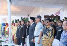 Jasa Raharja Wilayah Sulawesi Selatan dan Barat Hadiri Upacara Peringatan Hari Bhayangkara ke-79 di Lapangan Upacara Mapolda Sulsel jasa raharja sulsel