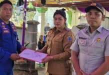 PT Jasa Raharja Sulawesi Utara Serahkan Dana Santunan Meninggal Dunia Kepada Ahli Waris Korban KM Barcelona V.A jasa raharja sulut