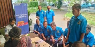 Jasa Raharja Jakarta Timur Gelar Pengobatan Gratis bagi Pengemudi Taksi di Pool Puskopau Halim Perdana Kusuma jasa raharja DKI