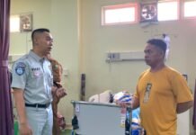Jasa Raharja Kalteng Kunjungi Korban Kecelakaan Lalu Lintas di RSUD Murjani Sampit jasa raharja kalteng