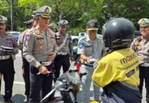 Jasa Raharja dan Satlantas Polresta Palangka Raya Gelar Kegiatan Simpatik “Polantas Menyapa” jasa raharja kalteng