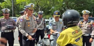 Jasa Raharja dan Satlantas Polresta Palangka Raya Gelar Kegiatan Simpatik “Polantas Menyapa” jasa raharja kalteng