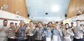Korlantas Polri dan Jasa Raharja Laksanakan Uji Petik Pendidikan Lalu Lintas di SMA Negeri 2 Banjarmasin jasa raharja kalsel