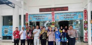 Anggota DPD RI Tinjau Samsat, Jasa Raharja Kalteng Tegaskan Komitmen Lindungi Pengguna Jalan jasa raharja kalteng