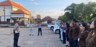 Jasa Raharja Wilayah Bali Turut Serta dalam Razia Gabungan dan Pendataan Kendaraan di Pejeng, Gianyar Kendaraan di Pejeng