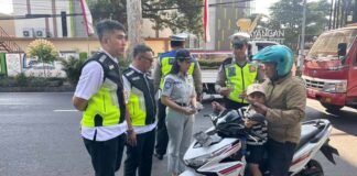 Jasa Raharja dan Tim Pembina Samsat Salatiga Gelar Operasi Gabungan dan Sosialisasi 5P Operasi Gabungan dan Sosialisasi 5P