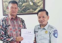 Jasa Raharja serta Dinas Perhubungan dan Lingkungan Hidup Mempawah Lakukan Penandatanganan Komitmen Bersama Penandatanganan Komitmen Bersama