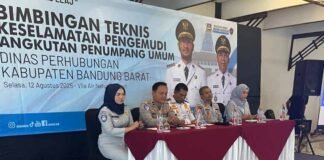 Dinas Perhubungan Kabupaten Bandung Barat Bersama Jasa Raharja Jawa Barat Gelar Bimbingan Teknis Keselamatan Pengemudi Angkutan Penumpang Pengemudi Angkutan Penumpang