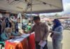 Jasa Raharja Cabang Bukittinggi Bersama Mitra Kerja Samsat Bukittinggi Bagikan Brosur Pemutihan Pajak Kendaraan di Pasar Aur Kuning jasa raharja sumbar