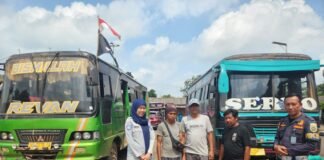 Pastikan Perlindungan Penumpang, Jasa Raharja Sumsel DTD Pada Terminal Jakabaring jasa raharja sumsel