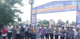Peduli Keselamatan Jasa Raharja Sumsel Partisipasi Di Kampung Tertib Lalu Lintas Kab. Musi Rawas jasa raharja sumsel