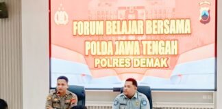 Jasa Raharja Demak Hadiri Forum Belajar Bersama yang Digelar Polda Jawa Tengah di Mapolres Demak di Mapolres Demak