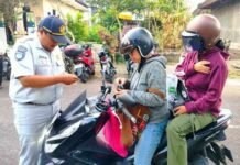 Jasa Raharja Wilayah Bali Turut Serta dalam Razia Gabungan dan Pendataan Kendaraan di Wilayah Badung jasa raharja bali