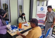 Sinergi Jasa Raharja Tarakan dan Puskesmas Pimping Gelar MUKL dan Pemeriksaan Kesehatan Gratis di Desa Kelubir, Tanjung Selor di Desa Kelubir