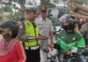 Jasa Raharja Rembang dan Tim Pembina Samsat Rembang Gelar Penertiban Pajak di Jalan Jendral Sudirman di Jalan Jendral Sudirman