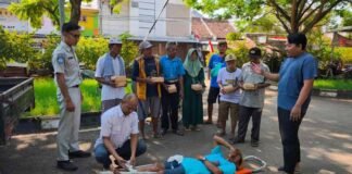Jasa Raharja Pekalongan Kembali Gelar Pelatihan Pertolongan Pertama Gawat Darurat (PPGD) di Pasar Petarukan di Pasar Petarukan