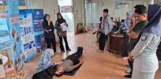 PT Jasa Raharja Kalimantan Timur Gelar Mobile Unit Keselamatan Lalu Lintas (MUKL) & Pelatihan PPGD di Pool PO Bus Pulau Indah di Pool PO Bus Pulau Indah