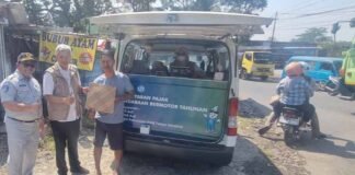 Jasa Raharja Sukabumi Bersama Tim Pembina Samsat Cianjur Gelar Operasi Gabungan di Rancagoong, Cianjur di Rancagoong Cianjur